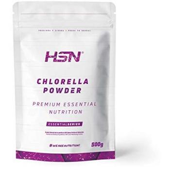 Chlorella en Polvo 500g | Alga Chlorella Pyrenoidosa Rica en Clorofila | Fuente de Vitamina B12, Fibra, Vitaminas y Minerales | Vegano, Sin Adit