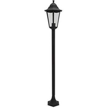 Smartwares 10.009.16 Farol clásico, aluminio/cristal, Negro, 1.25 m
