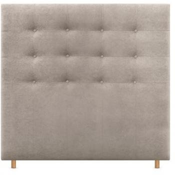 Cabecero Tapizado Capitoné hasta el Suelo Aqualine Beige 160cm para Camas 150/160