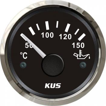 KUS Temperatura de aceite medidor de temperatura Indicador 50-150℃ con retroiluminación 12V/24V 52mm