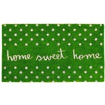 Laroom Felpudo Sweet Home Verde, Green, 40x70xH1,8cm
