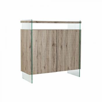 Aparador DKD Home Decor Natural MDF Cristal Templado 120 x 44 x 120 cm