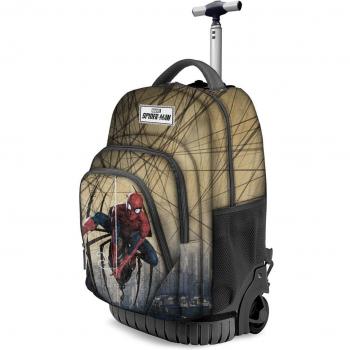 Trolley Arachnid Spiderman Marvel 47cm - Mochila trolley con ruedas de Spiderman webslinger Karactermania