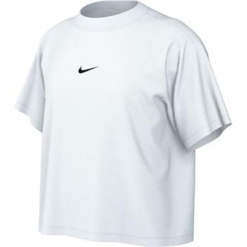 Camiseta Esencial Nike para Niña - Algodón - Blanco y Negro - Tallas 10-12 años