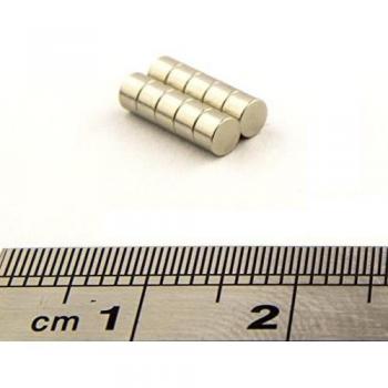 Power Magnet Store 3 mm de diámetro x 2 mm de grosor Neo Disco imanes de neodimio. Grado N42 pequeño pero fuerte. Tira de aprox. 200 G Círculo Redondo, 25.4mm x 25.4mm