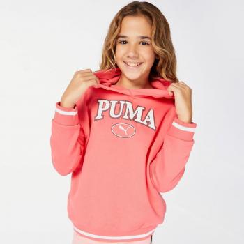 Sudadera Niño Puma Squad Roja - Suave Tejido Combinado
