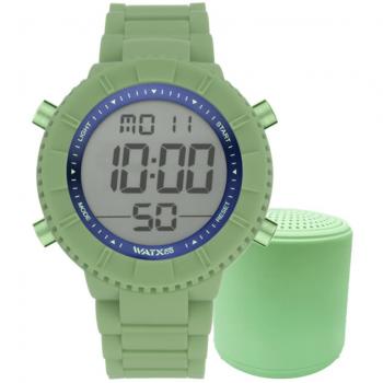 WATXANDCO Digital Reloj 6_L - Reloj digital, diseño moderno, resistente al agua, pantalla LED, cronómetro, alarma, luz de fondo