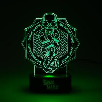 Lámpara LED 3D Harry Potter para Escritorio - Decoración Gamer, Funciona con Pilas o USB Tipo C