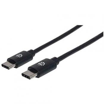 Cable USB-C Macho a Macho 1 Metro 10 Gbps (USB 3.2 Gen2) Negro