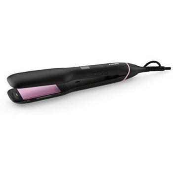 Philips Infusion BHS676/00 - Plancha de pelo, placas con keratina infusion extra anchas, ionica, control digital de temperatura 130º a 230º, negro
