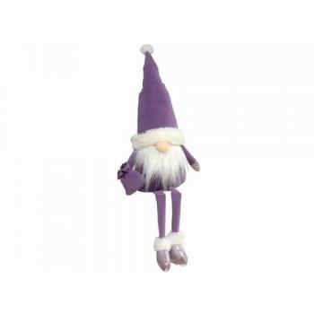 Figura decorativa de Navidad Gnomo Lucas con 1 led de 25 x 16 x 78 cm.
