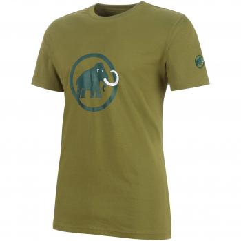 Mammut Logo Camiseta de Senderismo, Hombre, Verde
