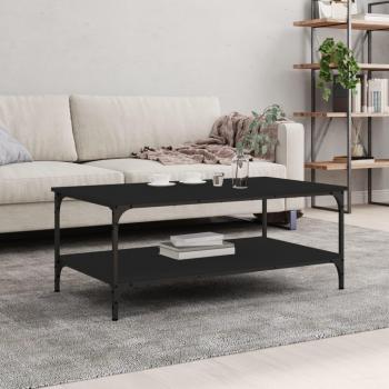 Mesa de centro vidaXL madera de ingeniería 100x55x40 cm negro, roble sonoma, roble ahumado, mesita de salón o comedor, auxiliar mesa de café