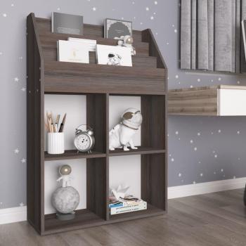 Estante de hígado para niños gris Sonoma Oak 71x30x114 multicapa