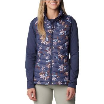 Chaleco de mujer Columbia Powder Pass™ Navy con aislamiento térmico, resistente al agua, ligero y transpirable