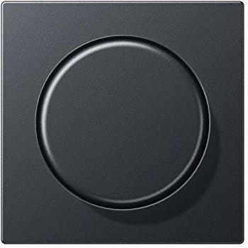 Placa central con botón mando antracita mate 0712178776 Jung
