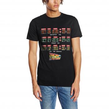 Back To The Future Clock, Camiseta para Hombre, Negro