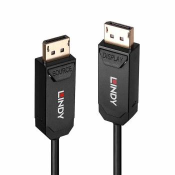 Lindy 15m Fibre Optic Hybrid DP 2.0 UHBR10 Cable