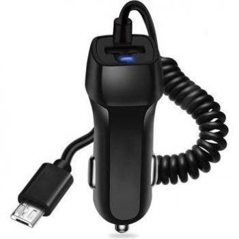 Cargador de Coche Rápido con Cable USB Tipo C y Micro USB para Samsung S10 y Xiaomi
