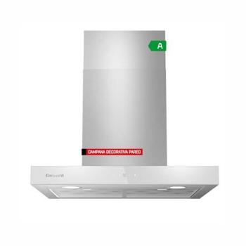 Campana Decorativa de Pared Horizontal Corberó NANGA675XW, 60 cm, 756 m3/h, Clase A, 3 Velocidades, Filtro de Aluminio y Luces LED