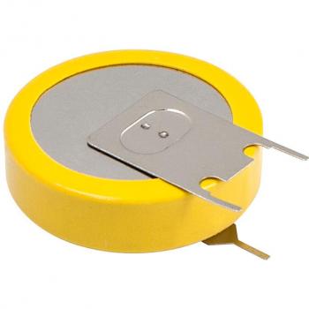 Pila de litio CR2477V 3Vdc 950mAh para circuito impreso con 3 pines en posición vertical
