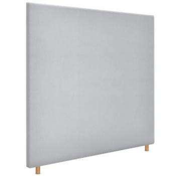 Cabecero Tapizado Aqualine Liso hasta el Suelo en Tela Gris Perla para Camas de 120/135 cm
