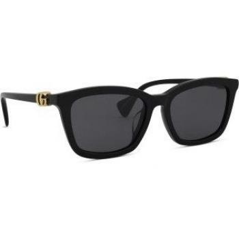 Gucci GG1596SK 001 Black Square Women's Sunglasses with Prescription Option, Size 55 MM