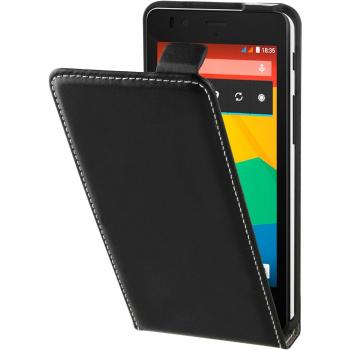 Muvit Slim - Funda y protector de pantalla para BQ Aquaris E4.5, negro