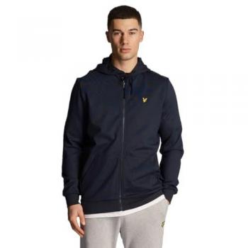 Lyle & Scott Men's Sports Full-Zip Fleece Hoodie in Dark Navy - Size Large