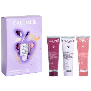 Caudalie Nourishing Hand Cream Trio Gift Set - 3 x 30ml Hydrating and Repairing Formulas