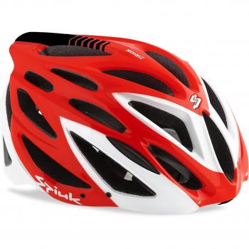 Spiuk Zirion - Casco unisex, color rojo / blanco, talla 53 - 61