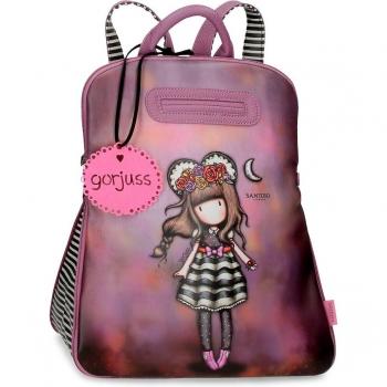 Mochila casual niña Frida - Gorjuss, diseño de 31 cm x 38 cm x 15 cm en Piel Sintética color Rosa