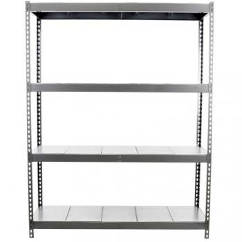Estantería Metálica SimonRack de Almacenaje Industrial, 2000x1800x600 mm, 4 Baldas, Soporta 600 kg de Punto Flexión por balda, color Gris/Galvanizado