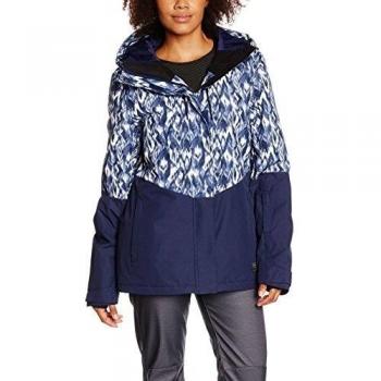 Billabong Akira Printed - Chaqueta de esquí para mujer, color azul, talla L