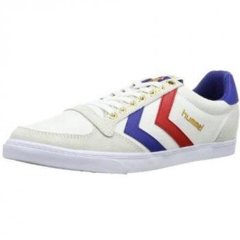 Hummel Slimmer Stadil Low Unisex Sneakers - White Blue Red Gum