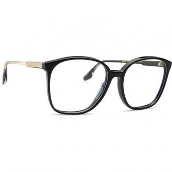 Victoria Beckham VB2615 Square Full-Rim Acetate Glasses with Lenses 55mm/16mm/140mm, Black