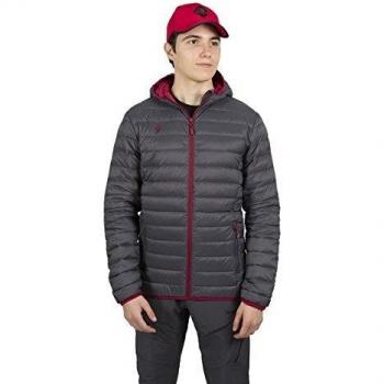 Izas Kanai Chaqueta De Pluma, Hombre, Gris Oscuro/Rojo Mineral, 3XL
