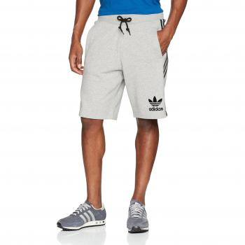 adidas 3Striped Pantalón Corto, Hombre, Gris