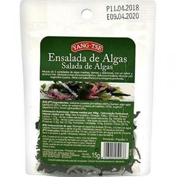 Yang- Tse- Ensalada de algas - Mezcla de Algas Marinas tiernas y deliciosas - Sabor Intenso y Aroma a Mar- bolsa 15 g