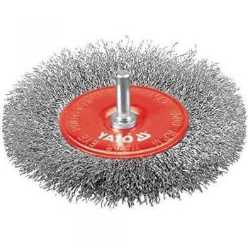 Escobilla circular con vástago 100 mm inox Yato YT4758