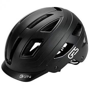 Casco Urbano Ges, Talla L, Color Negro Mate, Unisex Adulto