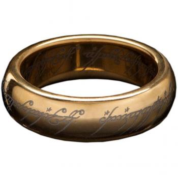 Anillo Único de tungsteno (bañado en oro) Talla 13 - Weta Workshop El Señor de los Anillos