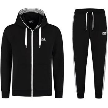 Chándal EA7 Emporio Armani 6DPV55_PJLIZ para hombre, negro, talla XXL, casual, deportivo, algodón, multideporte, manga larga