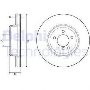 Disco de freno DELPHI BG9159C