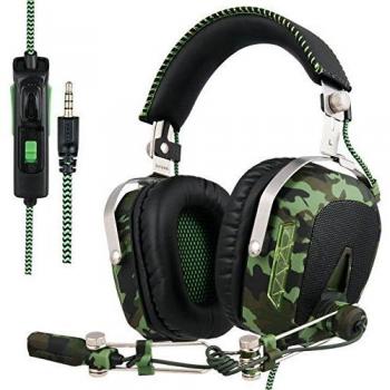 SADES SA926T Auriculares estéreo para juegos para PS4 Nuevo Xbox One, Auriculares para bajos superpuestos con micrófono y control de volumen en línea