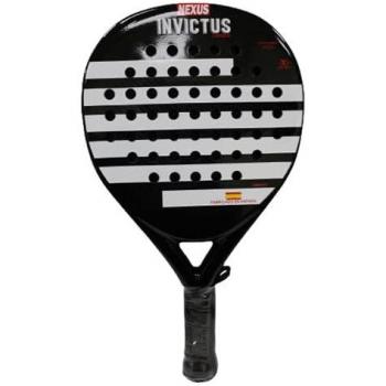 Nexus Invictus Pala de Pádel de Gama Alta, Adultos Unisex, Blanco y Negro (Multicolor), Talla Única