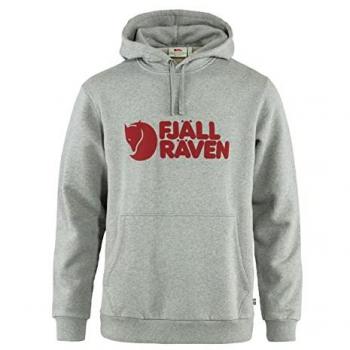 Fjällräven Men's Logo Hoodie Grey Size S