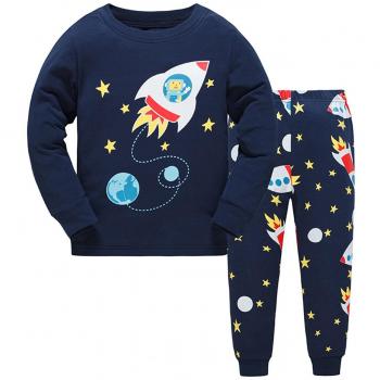 Niños Rocket pijama establece ropa de los niños Set niños de algodón Pjs ropa de dormir 3-4Y