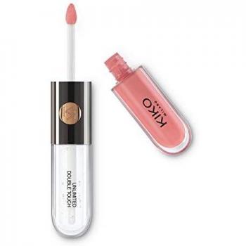 KIKO Milano Unlimited Double Touch 101 | Barra de labios líquida en 2 pasos, acabado luminoso. Hasta 12 horas de duración. Base de color no-transfer