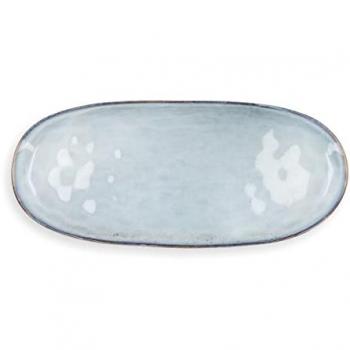 Fuente de Cocina Quid Boreal Cerámica Azul 36 x 16 cm (Pack de 2)